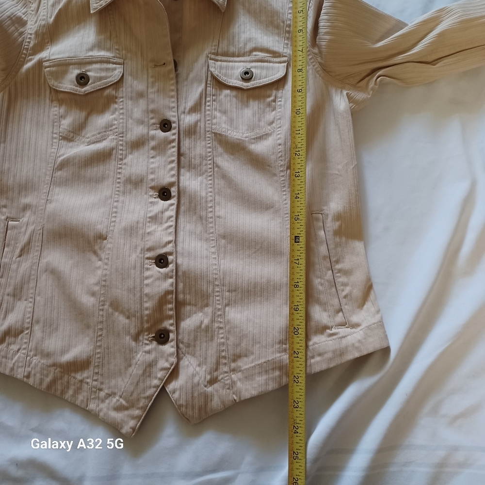 Coldwater Creek Women Size 10 Light Tan Utility Jacket - Picture 8 of 11
